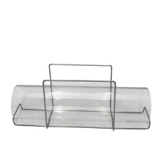 Vintage Pyrex Corning Bake A Round Bread Tube Homestead Farmhouse Glass Metal